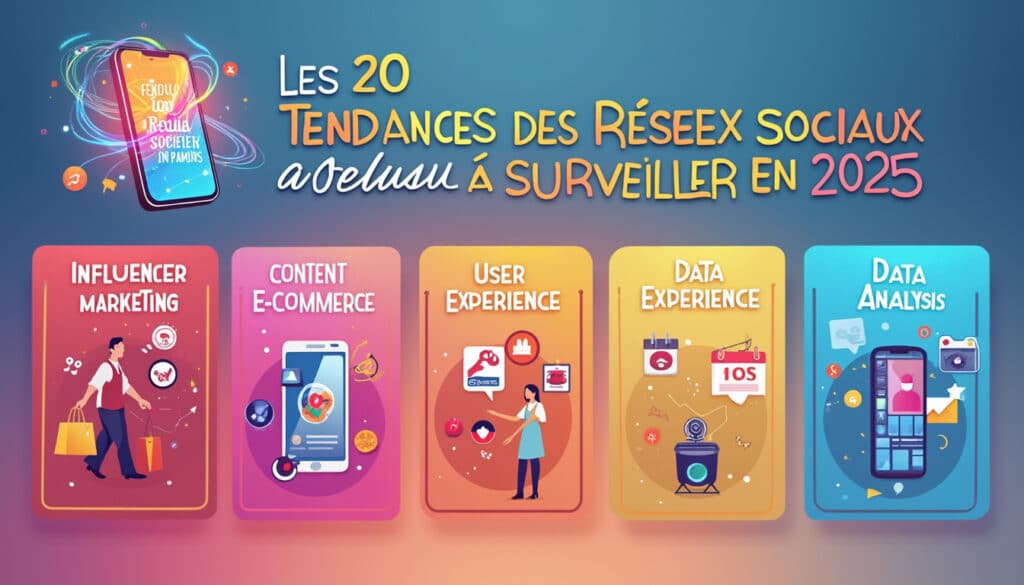 découvrez les 20 tendances des réseaux sociaux à surveiller en 2025 grâce à notre infographie. anticipez les évolutions digitales et restez en avance sur la concurrence en explorant les nouvelles stratégies et outils qui façonneront l'avenir des interactions en ligne.